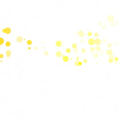 Kabarcıklar daire noktalar benzersiz sarı parlak vektör arka plan