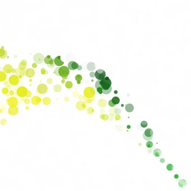 Kabarcıklar daire noktalar benzersiz yeşil parlak vektör arka plan