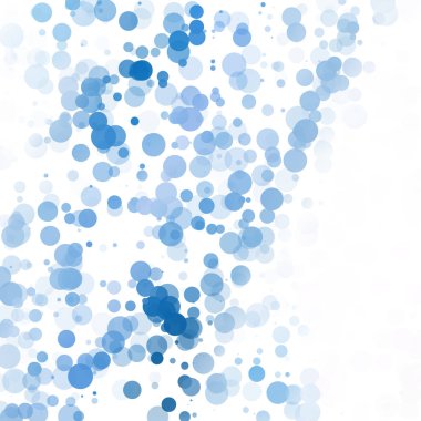 Baloncuklar Çemberi Noktaları Eşsiz Mavi Parlak Vektör Arkaplanı