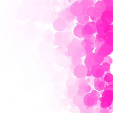 Kabarcıklar benzersiz pembe parlak vektör arka plan