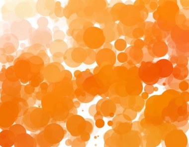 Kabarcıklar benzersiz turuncu parlak vektör arka plan