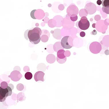 Kabarcıklar daire noktalar benzersiz mor parlak vektör arka plan