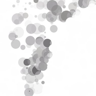 Kabarcıklar benzersiz gri beyaz parlak vektör arka plan