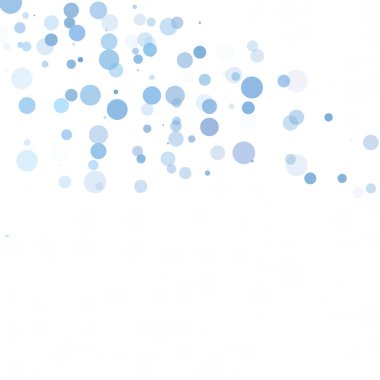 Baloncuklar Çemberi Noktaları Eşsiz Mavi Parlak Vektör Arkaplanı