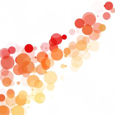 Kabarcıklar benzersiz turuncu parlak vektör arka plan