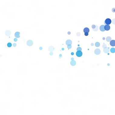 Baloncuklar Çemberi Noktaları Eşsiz Mavi Parlak Vektör Arkaplanı