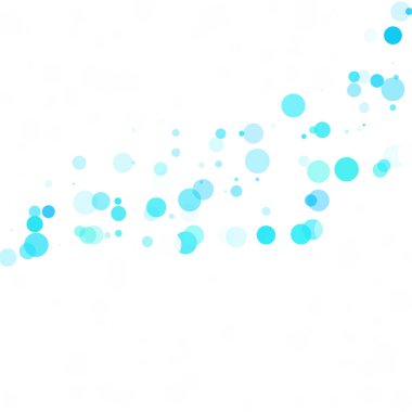 Baloncuklar Çemberi Noktaları Eşsiz Mavi Parlak Vektör Arkaplanı