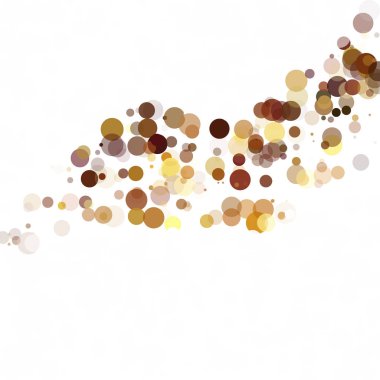 Kabarcıklar daire noktalar benzersiz sarı parlak vektör arka plan