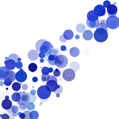 Kabarcıklar benzersiz mavi parlak vektör arka plan