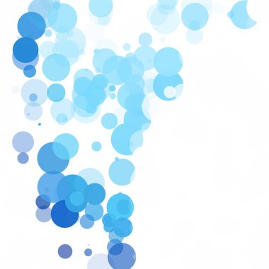 Baloncuklar Çemberi Noktaları Eşsiz Mavi Parlak Vektör Arkaplanı