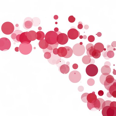 Kabarcıklar daire noktalar benzersiz kırmızı parlak vektör arka plan