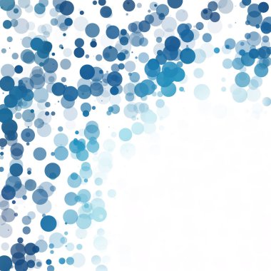 Baloncuklar Çemberi Noktaları Eşsiz Mavi Parlak Vektör Arkaplanı
