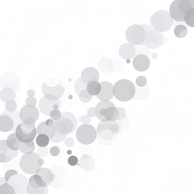 Kabarcıklar daire noktalar benzersiz gri beyaz parlak vektör arka plan