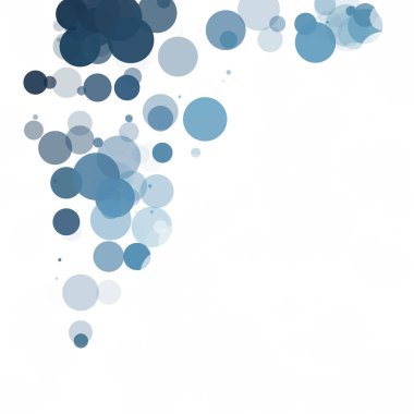 Kabarcıklar benzersiz mavi parlak vektör arka plan