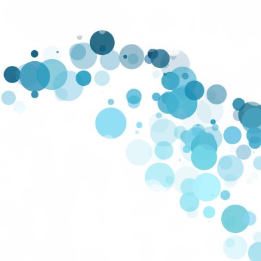 Kabarcıklar benzersiz mavi parlak vektör arka plan