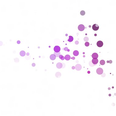 Kabarcıklar daire noktalar benzersiz mor parlak vektör arka plan