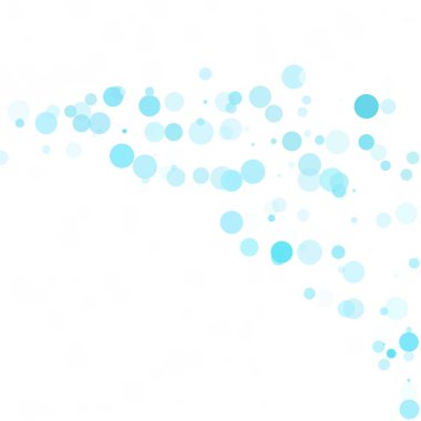 Baloncuklar Çemberi Noktaları Eşsiz Mavi Parlak Vektör Arkaplanı