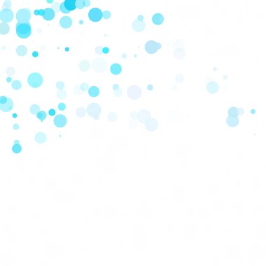 Baloncuklar Çemberi Noktaları Eşsiz Mavi Parlak Vektör Arkaplanı