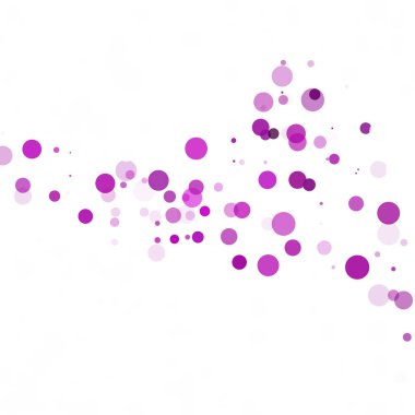 Kabarcıklar daire noktalar benzersiz mor parlak vektör arka plan