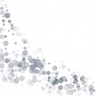 Kabarcıklar daire noktalar benzersiz gri beyaz parlak vektör arka plan