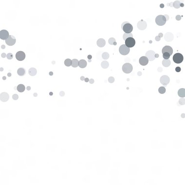 Kabarcıklar daire noktalar benzersiz gri beyaz parlak vektör arka plan