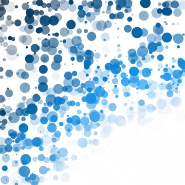Baloncuklar Çemberi Noktaları Eşsiz Mavi Parlak Vektör Arkaplanı