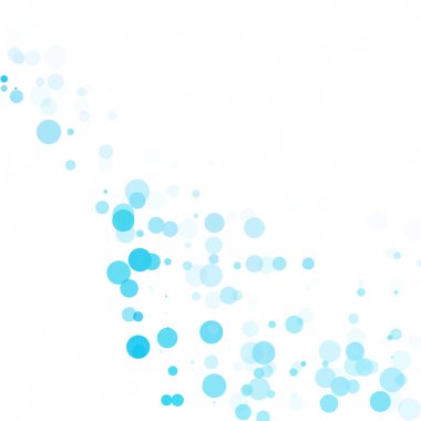 Baloncuklar Çemberi Noktaları Eşsiz Mavi Parlak Vektör Arkaplanı