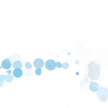 Baloncuklar Çemberi Noktaları Eşsiz Mavi Parlak Vektör Arkaplanı