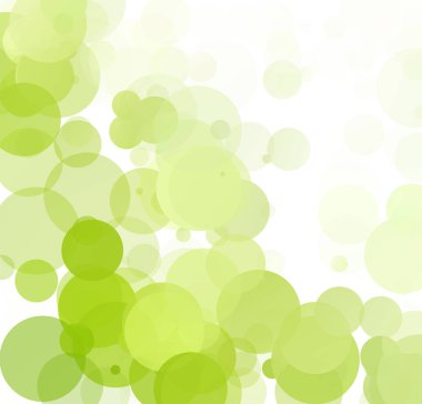 Kabarcıklar benzersiz yeşil parlak vektör arka plan