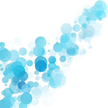 Kabarcıklar benzersiz mavi parlak vektör arka plan