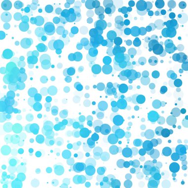 Baloncuklar Çemberi Noktaları Eşsiz Mavi Parlak Vektör Arkaplanı