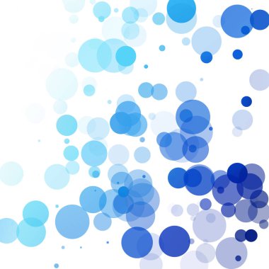 Kabarcıklar benzersiz mavi parlak vektör arka plan