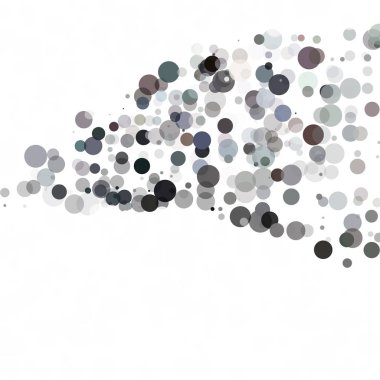 Kabarcıklar daire noktalar benzersiz siyah parlak vektör arka plan