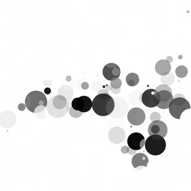 Kabarcıklar daire noktalar benzersiz siyah parlak vektör arka plan