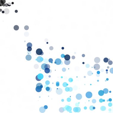 Baloncuklar Çemberi Noktaları Eşsiz Mavi Parlak Vektör Arkaplanı