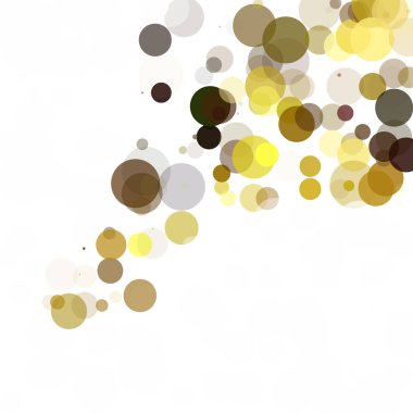 Kabarcıklar benzersiz sarı parlak vektör arka plan