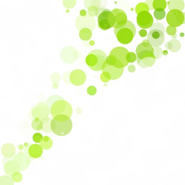 Kabarcıklar benzersiz yeşil parlak vektör arka plan