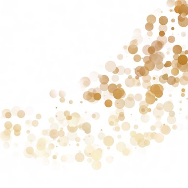 Kabarcıklar daire noktalar benzersiz sarı parlak vektör arka plan