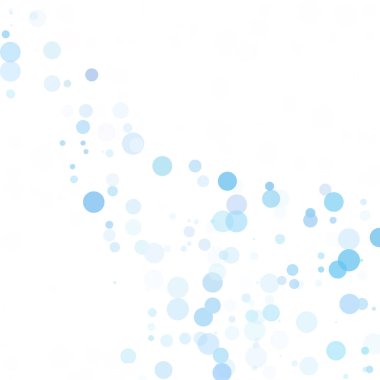 Baloncuklar Çemberi Noktaları Eşsiz Mavi Parlak Vektör Arkaplanı