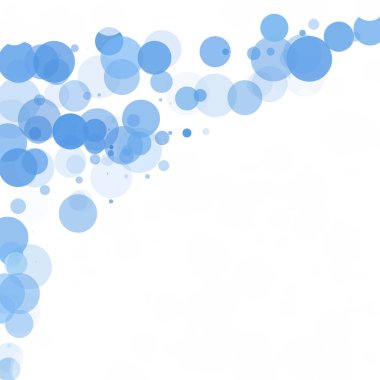 Kabarcıklar benzersiz mavi parlak vektör arka plan