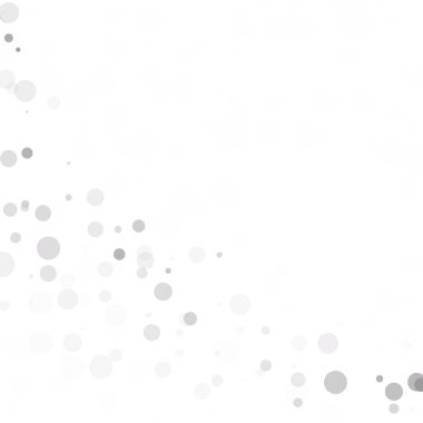 Kabarcıklar daire noktalar benzersiz gri beyaz parlak vektör arka plan