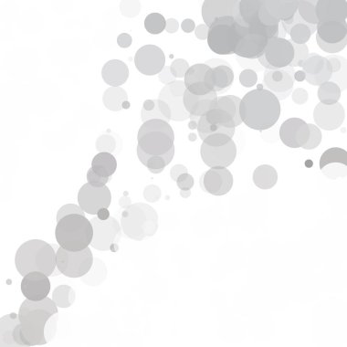 Kabarcıklar daire noktalar benzersiz gri beyaz parlak vektör arka plan