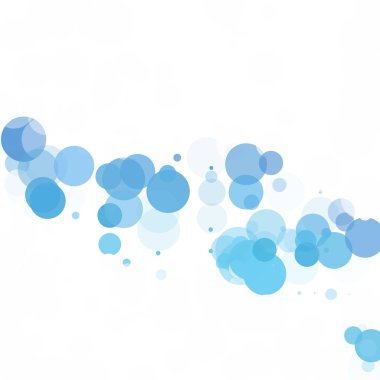 Baloncuklar Çemberi Noktaları Eşsiz Mavi Parlak Vektör Arkaplanı