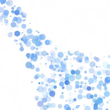 Baloncuklar Çemberi Noktaları Eşsiz Mavi Parlak Vektör Arkaplanı