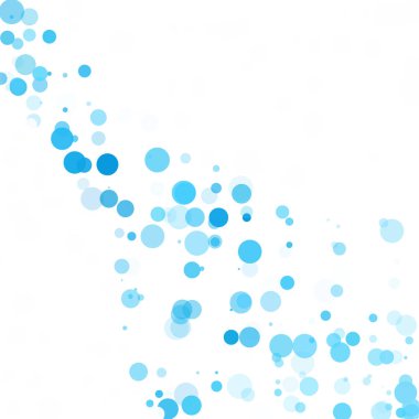 Baloncuklar Çemberi Noktaları Eşsiz Mavi Parlak Vektör Arkaplanı