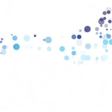 Baloncuklar Çemberi Noktaları Eşsiz Mavi Parlak Vektör Arkaplanı