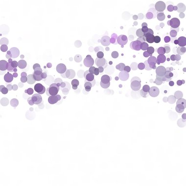 Kabarcıklar daire noktalar benzersiz mor parlak vektör arka plan