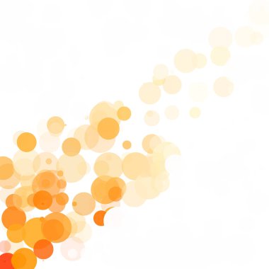 Kabarcıklar benzersiz turuncu parlak vektör arka plan