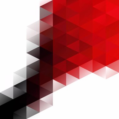 Kırmızı kılavuz Mozaik arka plan, yaratıcı tasarım şablonları