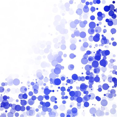 Baloncuklar Çemberi Noktaları Eşsiz Mavi Parlak Vektör Arkaplanı